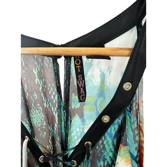 Hot Swag Long‎ Maxi Sundress size XLarge Summer bright color - Picture 4 of 11